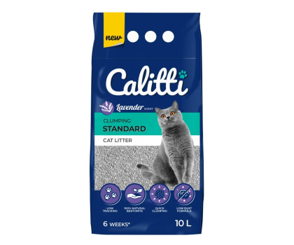 Kuweta i żwirek Calitti Standard Lavender żwirek beonitowy 10 l